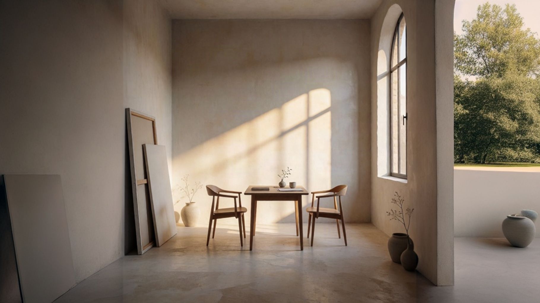 Two chairs facing each other in a private room, suggesting the trust behind memoir ghostwriting.