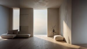 Quiet room overlooking calm water, suggesting a private memoir written for one intimate reader.